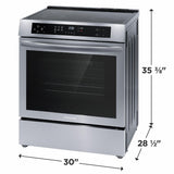 30" Front Control Induction Range with Convection Bake