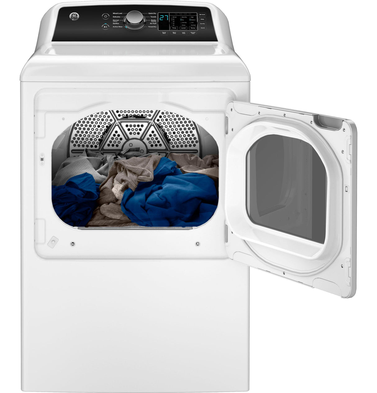GE® 7.4 cu. ft. Capacity Electric Dryer with Up To 120 ft. Venting and Sensor Dry
