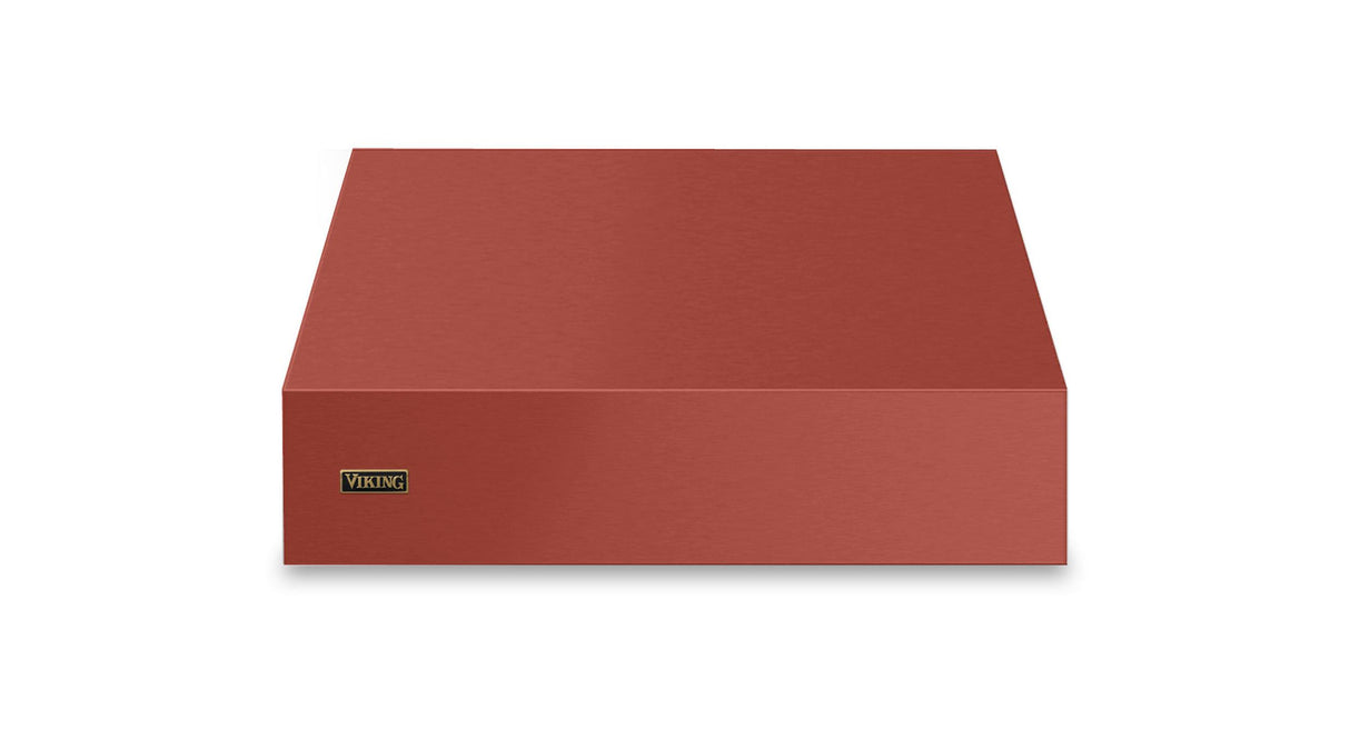 36"W. 18"H. Wall Hood (Finish: Spiced Cider, Trim: Brushed Brass)
