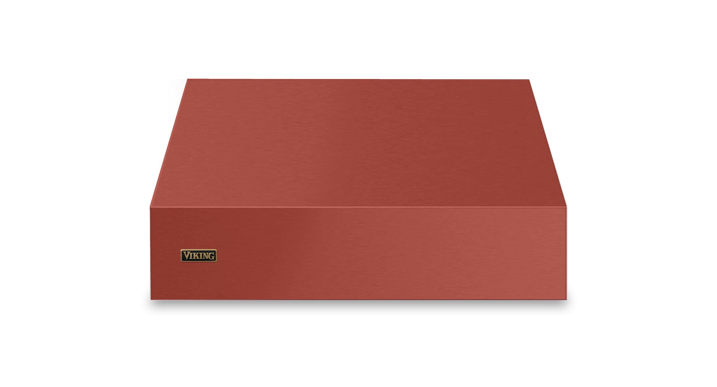 36"W. 18"H. Wall Hood (Finish: Spiced Cider, Trim: Brushed Brass)