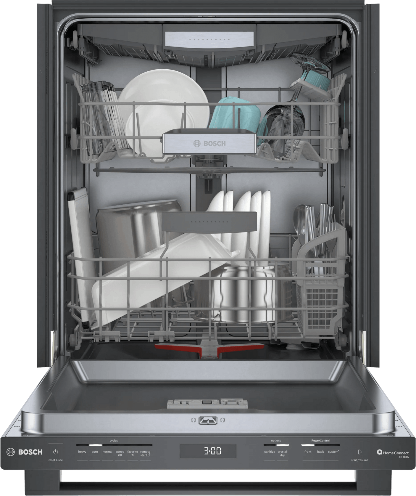 800 Series Dishwasher 24" Brushed black steel anti-fingerprint