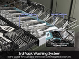 Bespoke AI Smart Dishwasher AI Wash & 3rd Rack Washing System  AutoRelease™ Door  38dBA