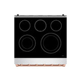 30 Inch Professional Electric Range With Precision Knob Control In Stainless Steel and Rose Gold  Gordon Ramsay Series