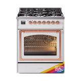 ILVE UN30NMPRAPLP Nostalgie II Noblesse 30 inch Dual Fuel Range (Liquid Propane, Triple Glass Door, RAL, Copper)