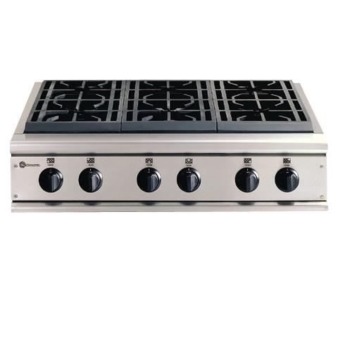 GE Monogram® 36" Professional Gas Cooktop with 6 Burners (Liquid Propane)