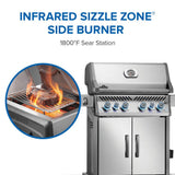 Rogue PRO-S 525 RSIB with Infrared Side and Rear Burner , Natural Gas, Stainless Steel