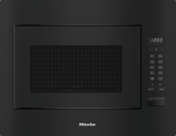 M 2241 SC Obsidian black - Built-in microwave oven, 24" width with sensor controls on the side for convenient operation.