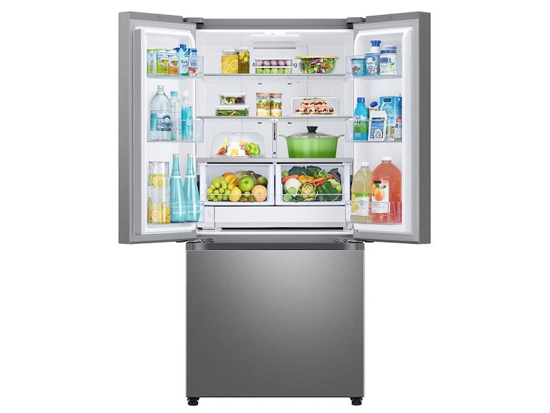 25 cu. ft. 33" 3-Door French Door Refrigerator with Dual Auto Ice Maker in Stainless Steel