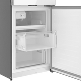 800 Series Free-standing fridge-freezer with freezer at bottom, glass door 24" White, Total No Frost