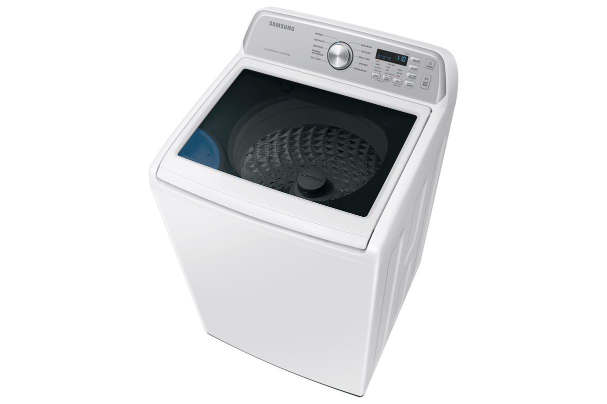 4.6 cu. ft. Large Capacity Smart Top Load Washer with ActiveWave™ Agitator and Active WaterJet in White