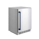 Gordon Ramsay Collection 24 Inch Outdoor Undercounter Beverage Cooler In Stainless Steel/blue