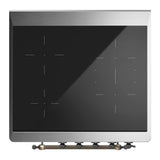 ILVE UMIB30NR3EGB Majestic III 30 inch Induction Range with 4 Elements, 4 cu. ft. Oven Capacity (Triple Glass Door, Emerald Green, Burnished)