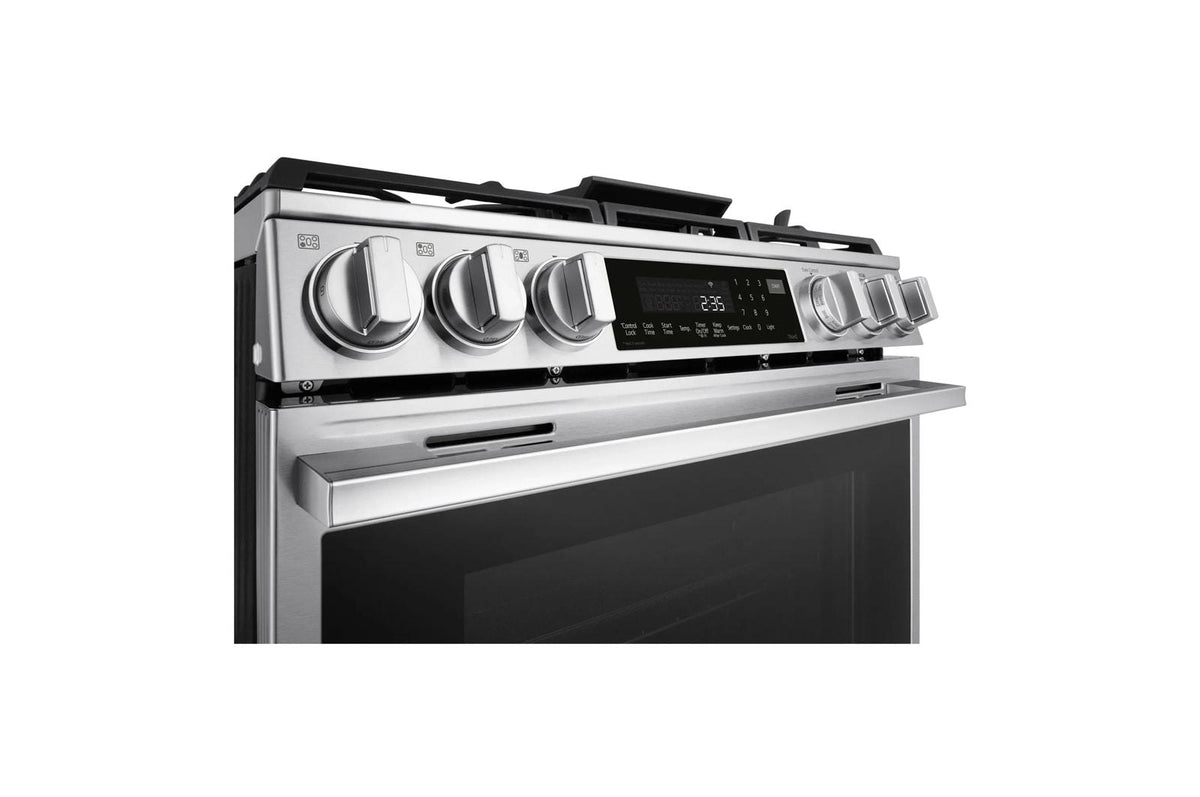 6.3 cu ft. Smart Gas Slide-In Range with InstaView®, ProBake Convection®, and Air Fry