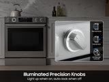 Bespoke Smart Slide-in Electric Range Pro Style Elite Design  Illuminated Knobs  Air Fry Max