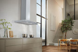 DAP 1927 Stainless steel - 36-inch wall-mounted ventilation hood with EasySwitch light-touch switches for convenient operation and LED lighting