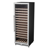 Avanti Refresh Wine Cooler, 149 Bottle Capacity, Stainless Steel Finish with Wood Shelves, Digital Touch Controls, Glass Door (WCF149SE3S)