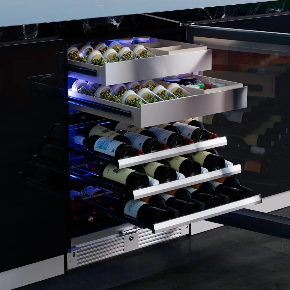 Wine and Weed 24" Black Glass RH