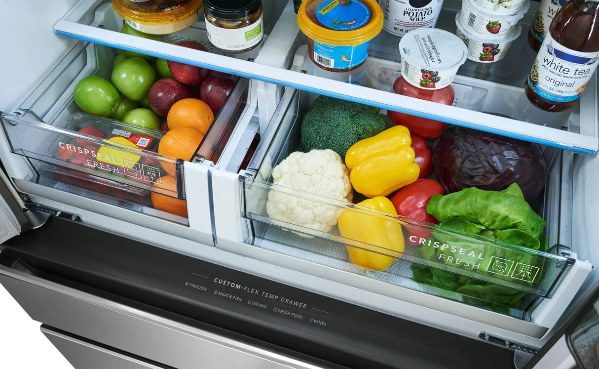 21 Cu. Ft. Counter-Depth 4-Door French Door Refrigerator
