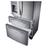 36" Wide, 23 cu. ft. Counter-Depth French Door Refrigerator with Sparkling Water Dispenser (Stainless Steel)
