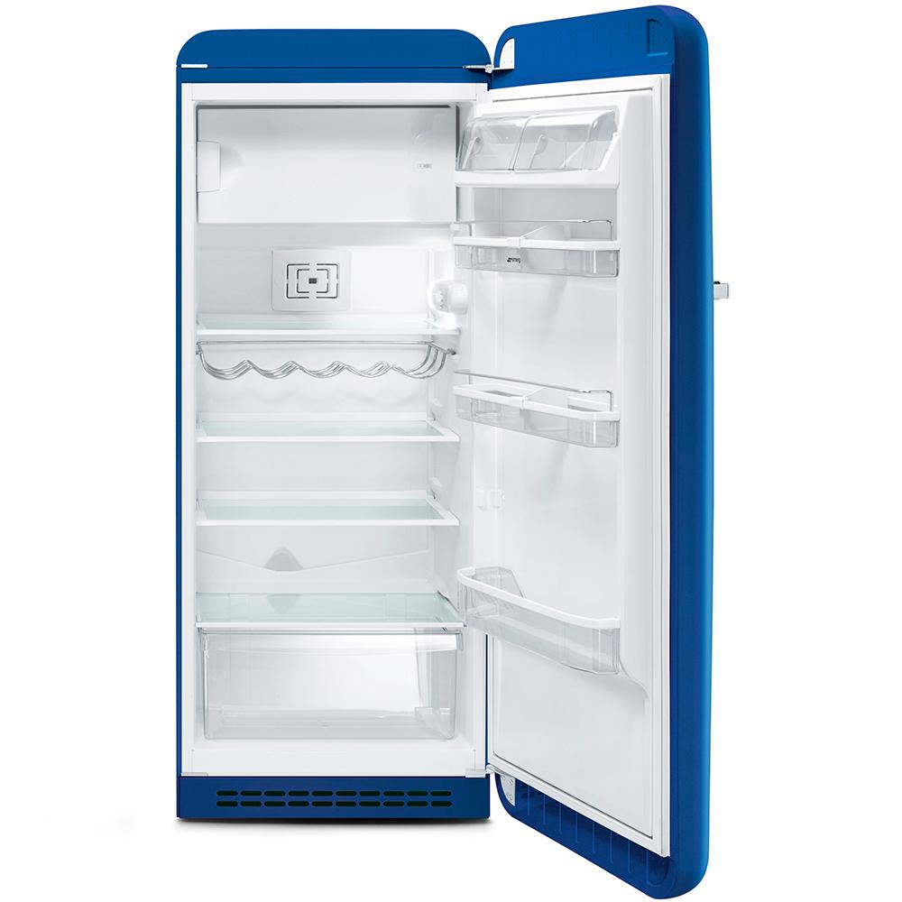 Approx 24" 50'S Style Refrigerator with ice compartment, Blue, Right hand hinge