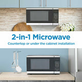 Danby Designer 0.7 cu. ft. Space Saving Under the Cupboard Microwave in Stainless Steel