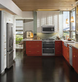 GE Profile™ Series 30" Slide-In Front Control Double Oven Gas Range