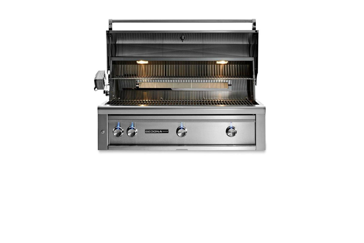 42" SEDONA BUILT-IN GRILL WITH ROTISSERIE, 1 PROSEAR INFRARED BURNER AND 2 STAINLESS STEEL BURNERS (L701PSR)