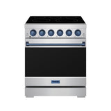 30 Inch Professional Gas With Precision Knob Control In Stainless Steel/blue