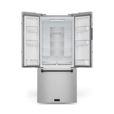 30 Inch 17.5 Cu Ft French Door Counter Depth Refrigerator With Ice Maker In Stainless Steel/black  Gordon Ramsay Series