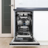 ZLINE 18" Tallac Series 3rd Rack Top Control Dishwasher with Traditional Handle, 51dBa [Color: White Matte]