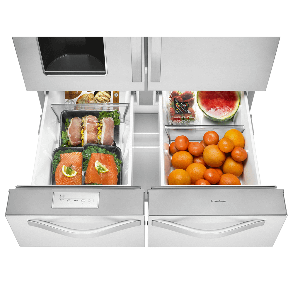 36-inch Wide Double Drawer French Door Refrigerator with Dual Cooling System - 26 cu. ft.