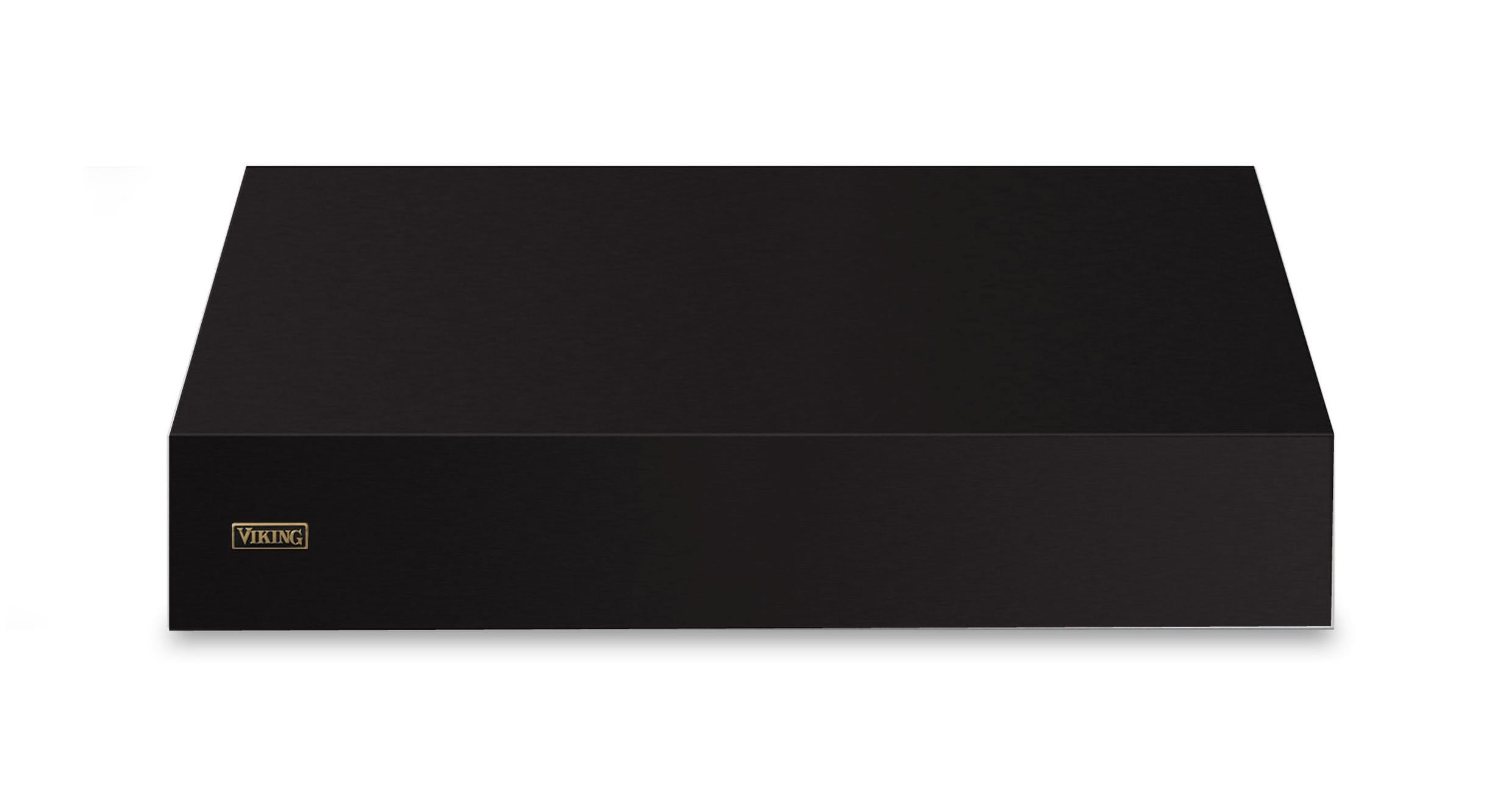 48"W. 18"H. Wall Hood (Finish: Onyx, Trim: Brushed Brass)