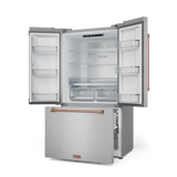 36 Inch 20.3 Cu Ft French Door Counter Depth Refrigerator With Ice Maker In Stainless Steel/rose Gold  Gordon Ramsay Series