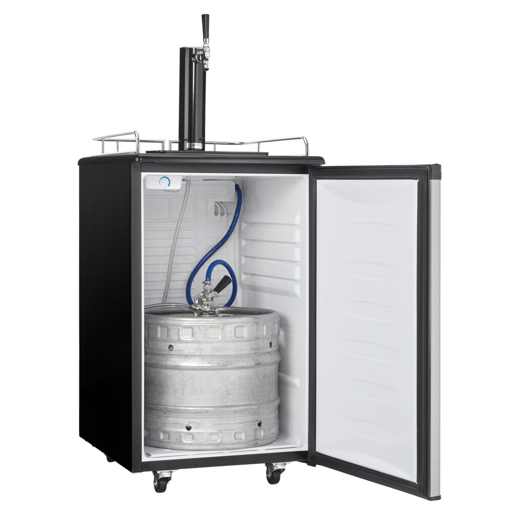 Danby 5.4 cu. ft. Single Tap Keg Cooler in Stainless Steel Look