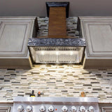 ZLINE 36 in. Wooden Wall Mount Range Hood in Antigua and Walnut - Includes Remote Motor