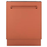 ZLINE 24" Tallac Series 3rd Rack Dishwasher with Traditional Handle, 51dBa (DWV-24) [Color: Copper]