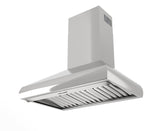 42in Pro Wall Chimney Hood Stainless Steel Rounded Lip 1000 CFM