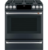 Café™ 30" Smart Slide-In, Front-Control, Dual-Fuel Range with Warming Drawer