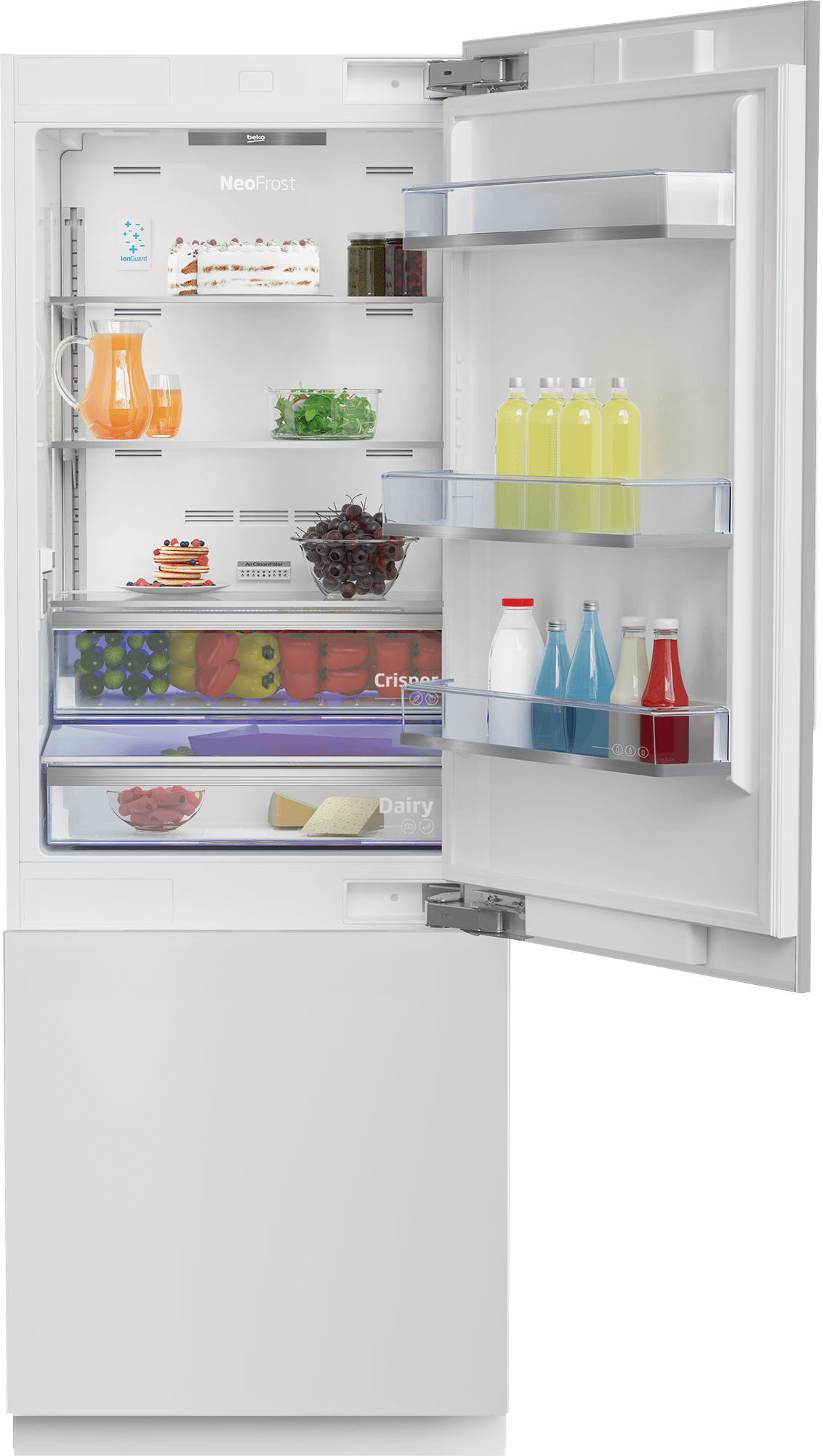 30'', Bottom Freezer Built-In Refrigerator with -