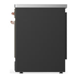 ILVE UMIB30QNR3MGP Majestic III 30 inch Induction Range with 4 Elements, 4 cu. ft. Oven Capacity (Solid Door, Graphite Matte, Copper)
