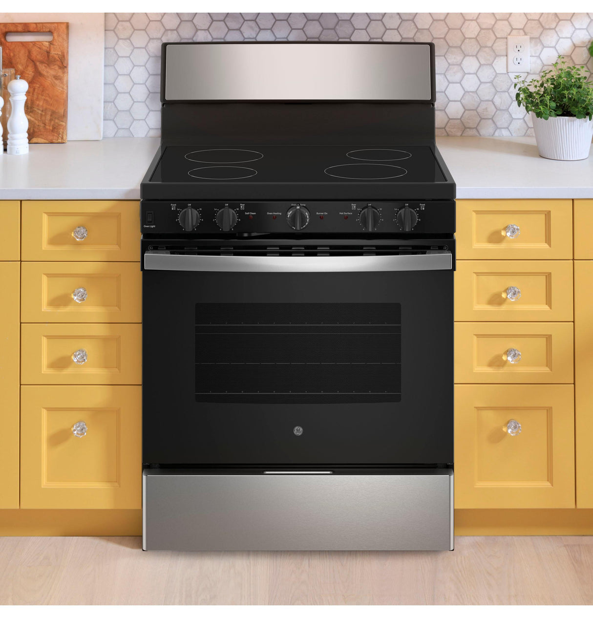 GE® ENERGY STAR® 30" Free-Standing Electric Radiant Smooth Cooktop Range