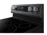 5.9 cu. ft. Freestanding Electric Range with True Convection in Black Stainless Steel