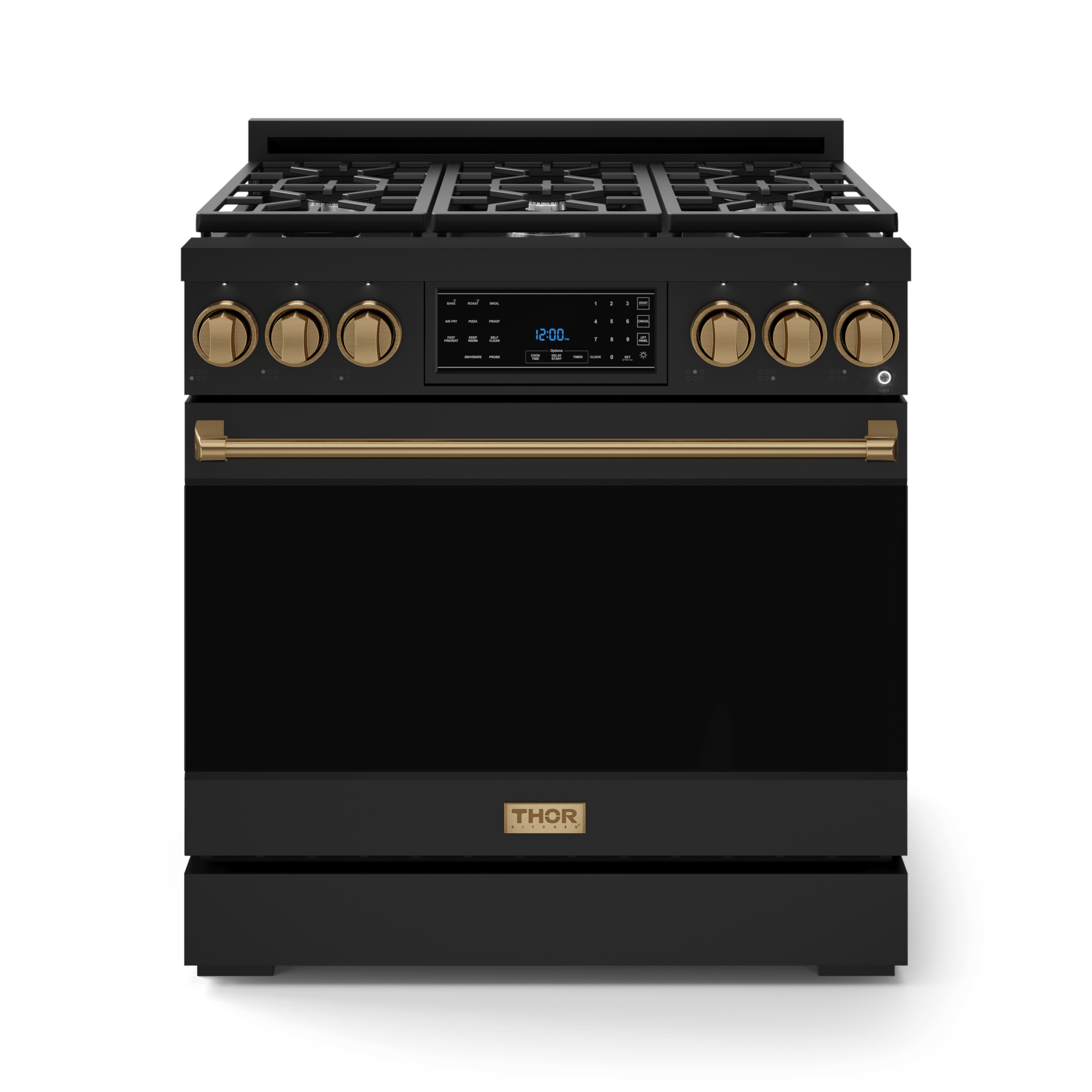 36 Inch Professional Lp Range With Tilt Panel Touch Control In Black/bronze  Gordon Ramsay Series