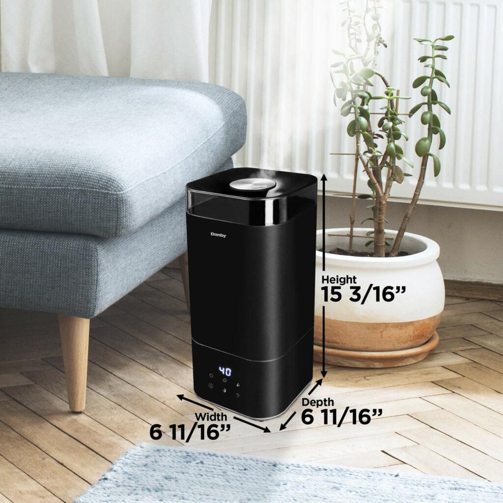 Danby 5L Ultrasonic Top Fill Humidifier in Black