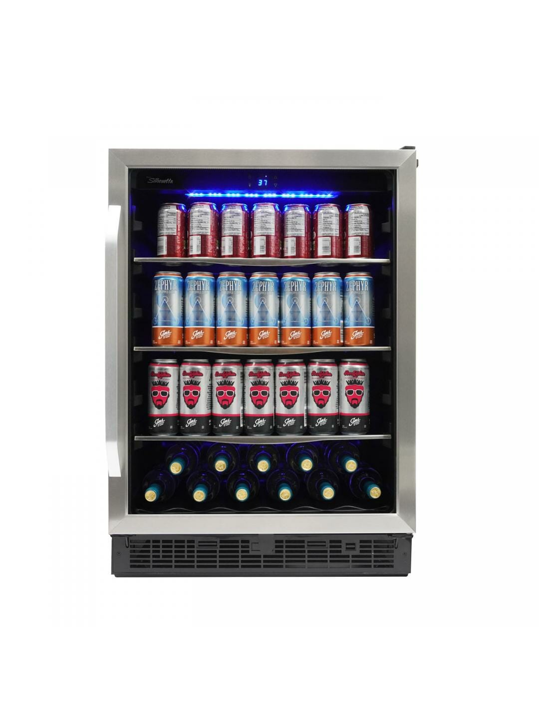 Silhouette 24" Built-in Beverage Center In Stainless Steel