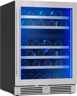 Presrv Wine Cooler, 24in UC, SS+Gls, Rvs Door, 2Z