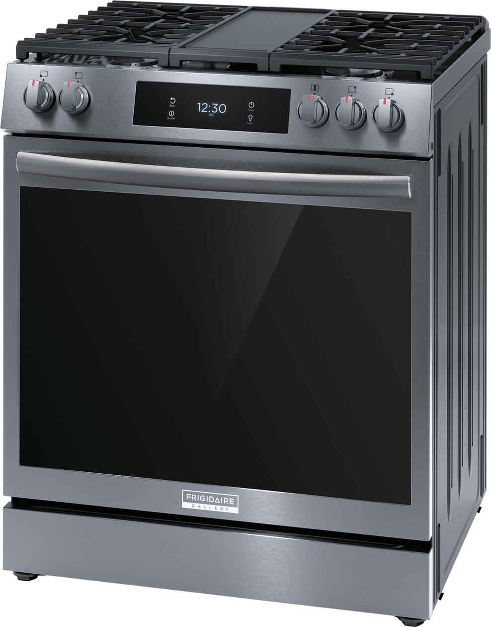 30" Front Control Gas Range with Total Convection