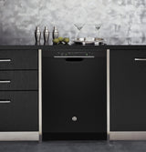 GE® Stainless Steel Interior Dishwasher with Front Controls