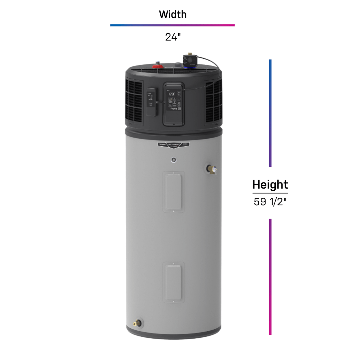 GE Profile™ GEOSPRING™ Smart Hybrid Heat Pump Water Heater 40-gallon - 240V - FlexCapacity