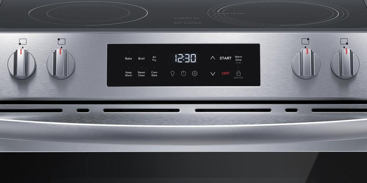 30" Front Control Electric Range with Air Fry